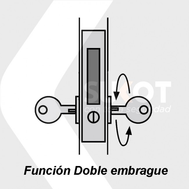 Embrague doble para bombin de cerradura - Sukot