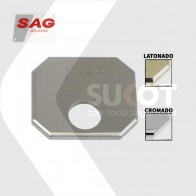 Placa reforzada cuadrada para cerrojo SAG EP40